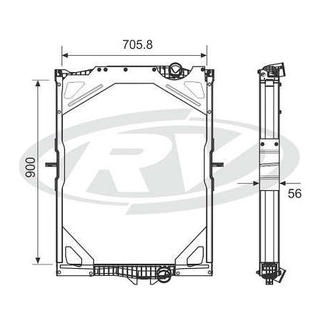 Radiador - Volvo - Vm 210 / 260  `nuevo`